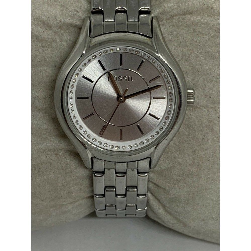 Fossil BQ1590 Women Silver Stainless Steel Analog